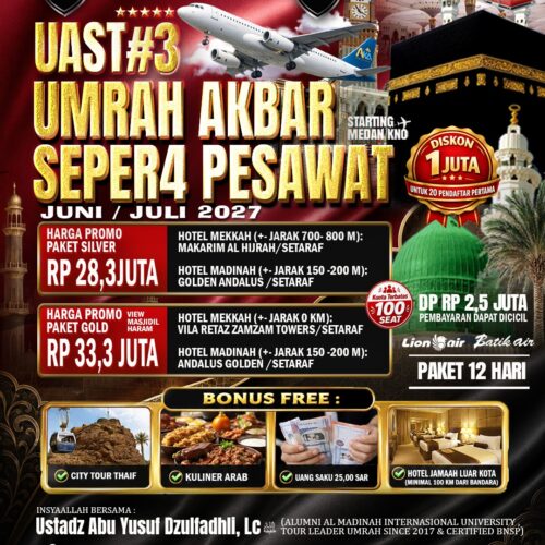🛫 UAST#3 – UMRAH AKBAR  SEPER4 PESAWAT  AKA TRAVEL 2027