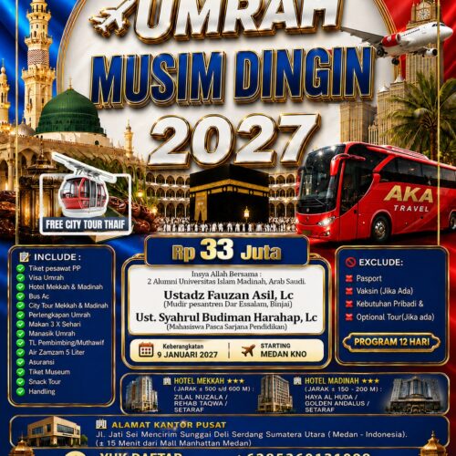 🕋 UMRAH MUSIM DINGIN+ FREE CITY TOUR THAIF🛫